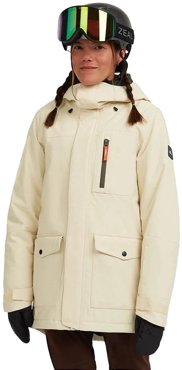 O´neill Fwc Peak Snow Jas Beige L Vrouw