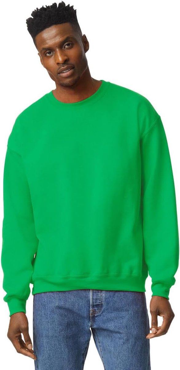 Heavy Blend Crewneck Sweatshirt voor heren, uniseks, katoen met ronde hals in vele kleuren, grote maten, S, M, L, XL, XXL, 4XL, 5XL