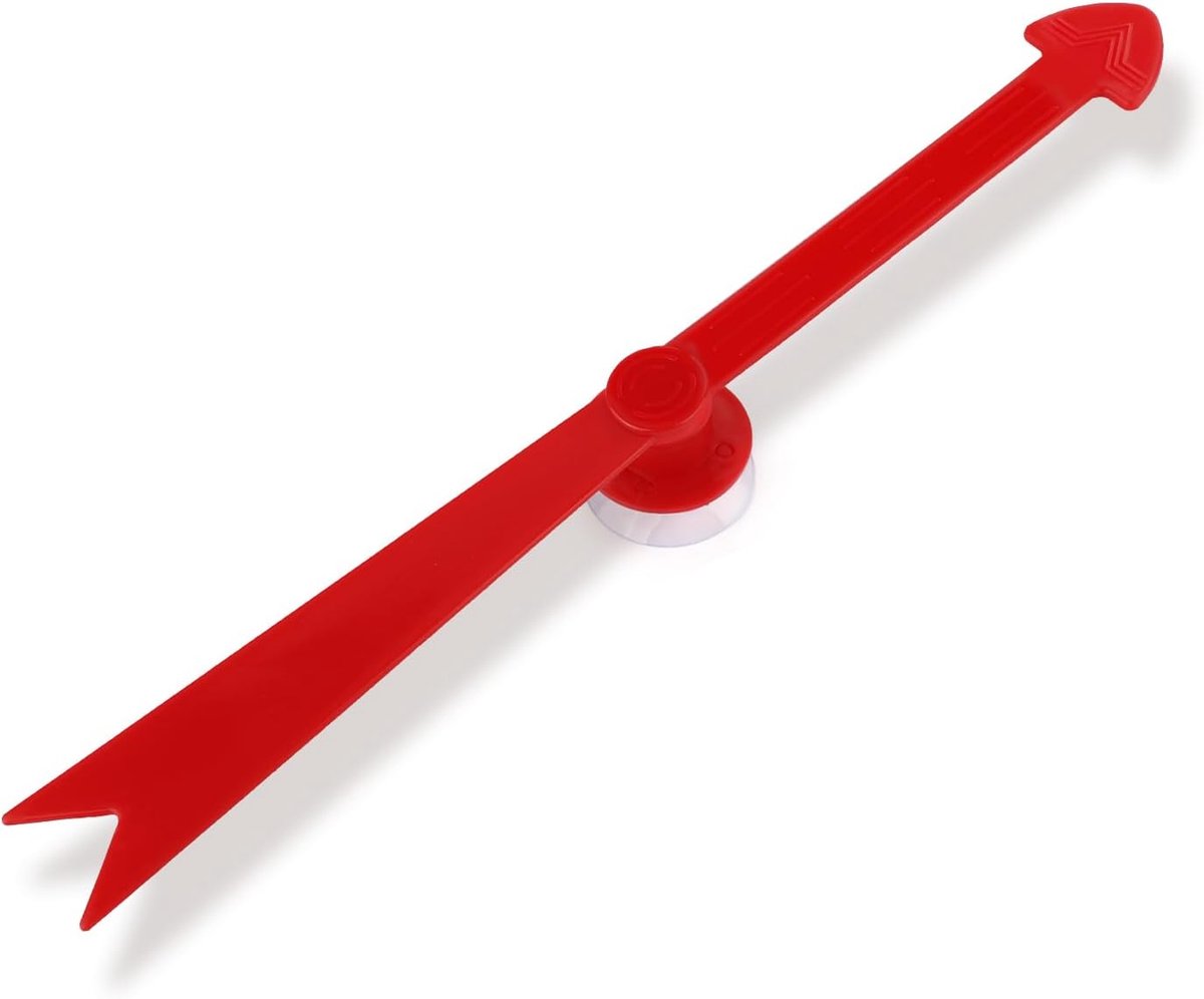 Pijl Spinner, Spel Spinners voor Klaslokaal met Zuignap Lesmateriaal voor Klaslokaalactiviteiten Spelbord Spinner Pijl voor Thuisonderwijs (Rood)