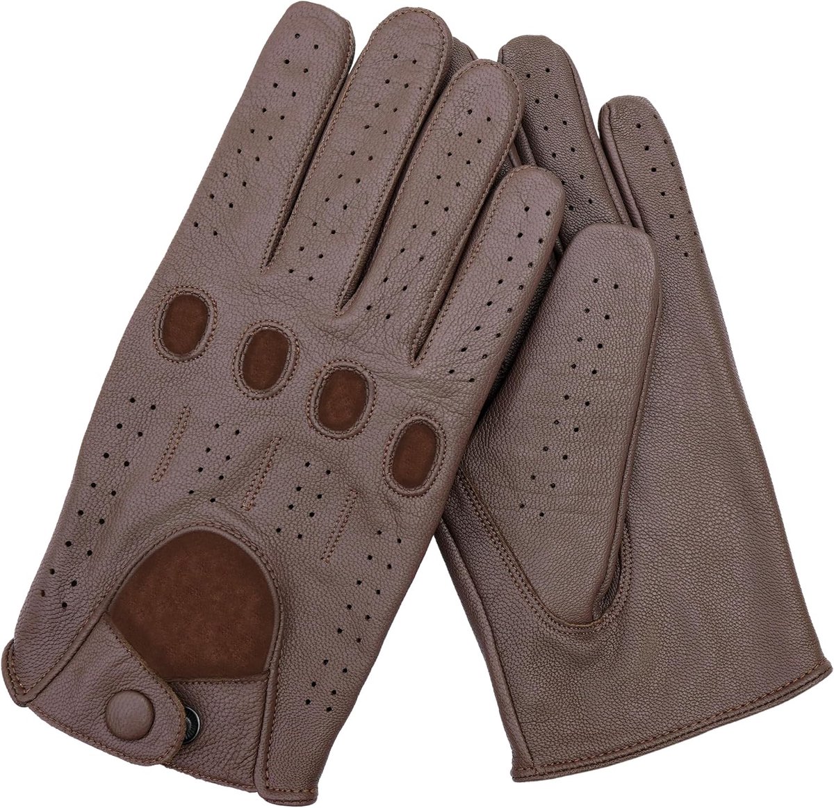 Handschoenen voor heren, donkerbruin, M