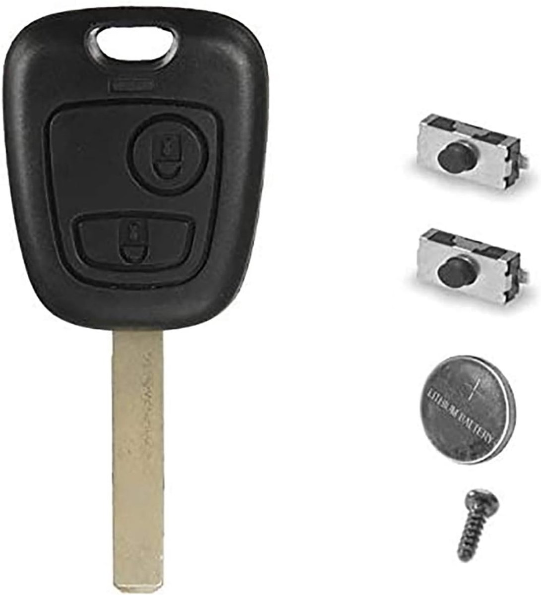 Sleutelbehuizing Radiosleutelbehuizing Citroen C1 C2 C3 C4 C5 C6 C8 Xsara Saxo Berlingo Kit + 2 Switch Beschermhoes Afstandsbediening @ pro-plip