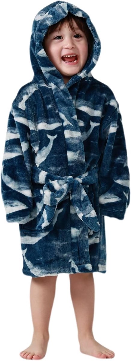 Kids Badjas Jongens Meisjes Hooded Robes Peuter Pyjama Slaapkleding Zachte Badjas Nachtjas