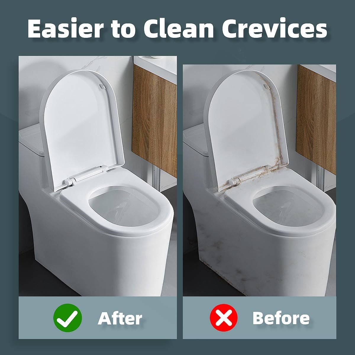 Toiletborstel 2 stuks - Zwarte multifunctionele borstel - Ergonomische handgreep - Effectieve reiniging - ShopVlot