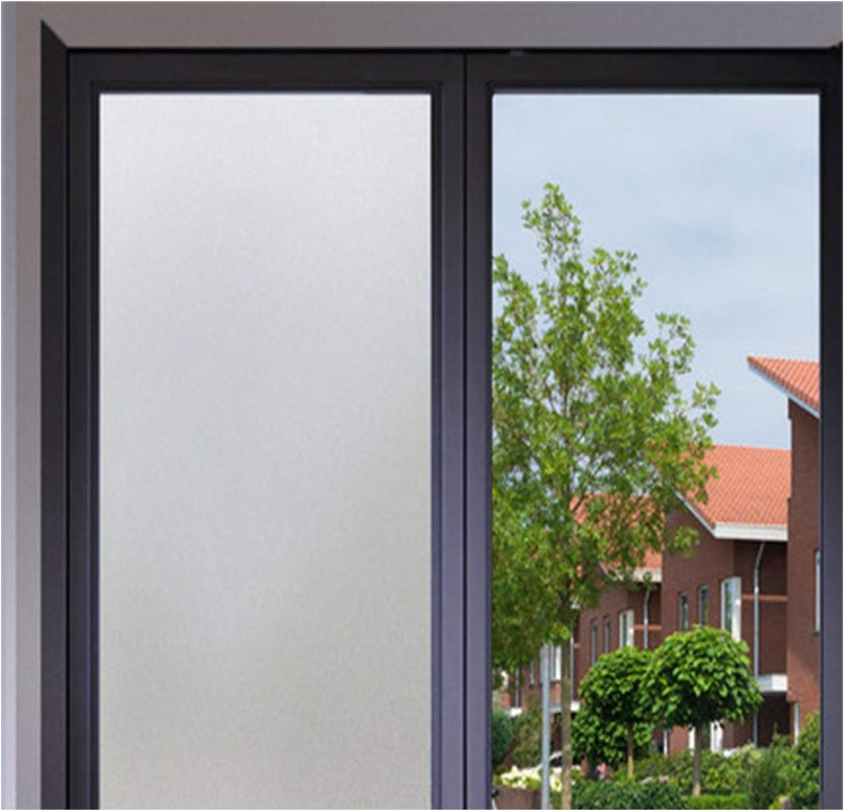 Glass Film Privacy Window Films Non-Adhesive Frosted Glass Sticker Venster Films No-Glue Statische Privacy PVC Venster Films Anti UV Protective-Color2 0.5x3m
