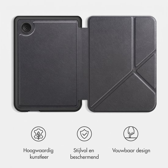 imoshion Ereader Cover / Hoesje Geschikt voor Kobo Clara BW / Kobo Clara Colour - imoshion Origami Bookcase e-reader - Zwart van iMoshion — afbeelding 2