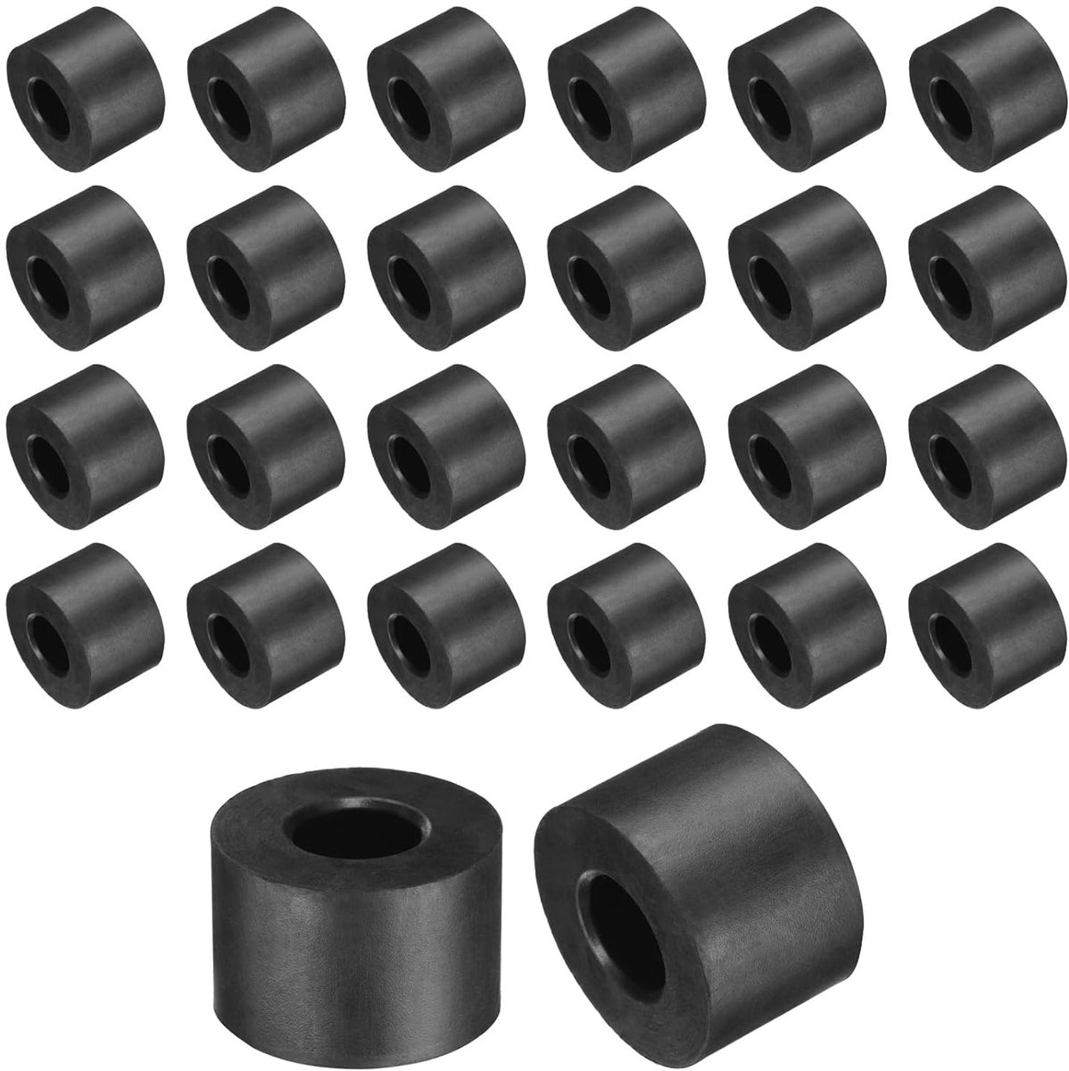 36 stuks rubberen sluitringen, 30 mm buitendiameter x 13 mm binnendiameter x 20 mm hoogte, ronde rubberen bussen, dikke rubberen sluitringen, voor huis- en autoaccessoires