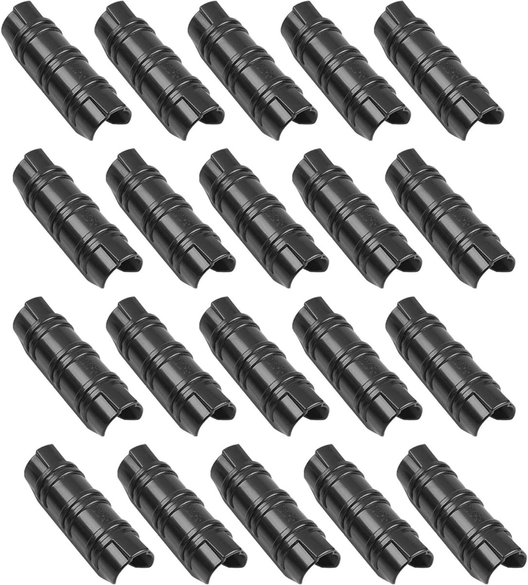 klikklem, 20 stuks 22 mm buisstangclip voor broeikasframe, ABS kasframe pijpbuis, Kunststof tuingebouwen buisclip, Snap Net vaste buisklemmen voor seizoen plantenbenodigdheden
