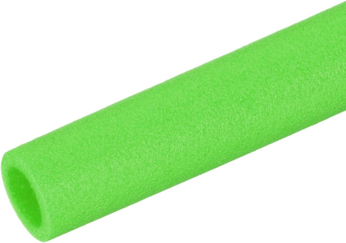 Isolatieschuim van de buis, Pool Noedels Foam Tubing Covers 1-1/4" (32mm) ID x 3,3FT x 2-1/16" OD voor Zwembad Handvat Warmte Behoud Beschermende Mouw, Groen