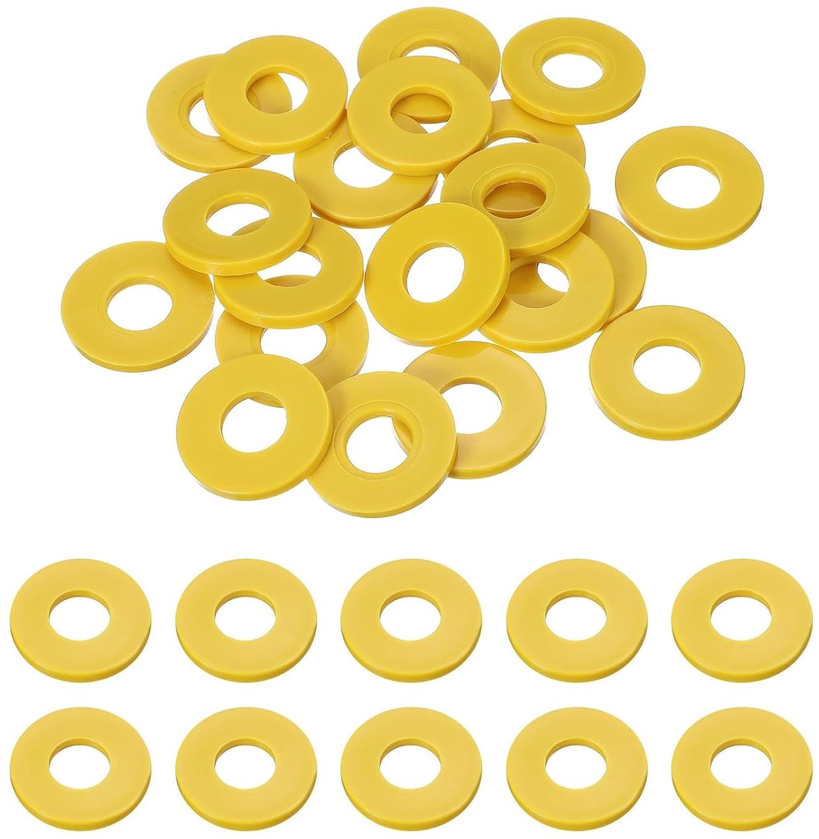 Platte schijven, 12 mm ID, 30 mm OD, 3 mm dik, eenvoudige schijven, afdichtingen, kunststof afdichting, bevestigingselement, afdichtingsschijf, afstandhouder, afdichtingsring
