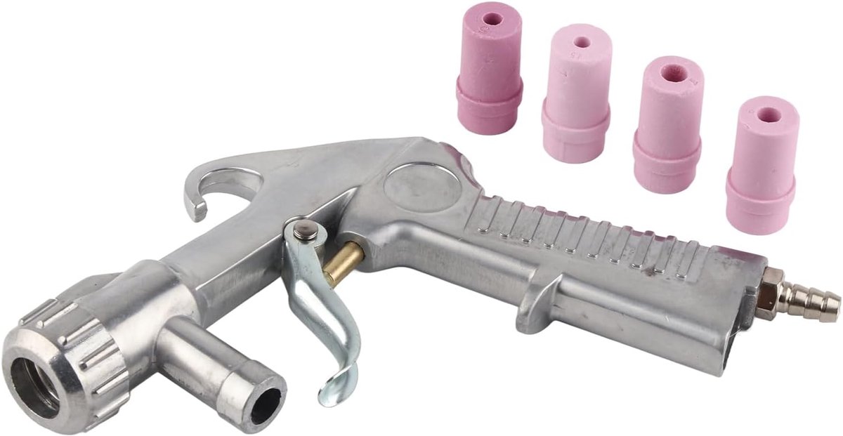 Sandblaster lucht siphon - keramische nozzle - hoogwaardig materiaal - ideaal voor etsen - ShopVlot