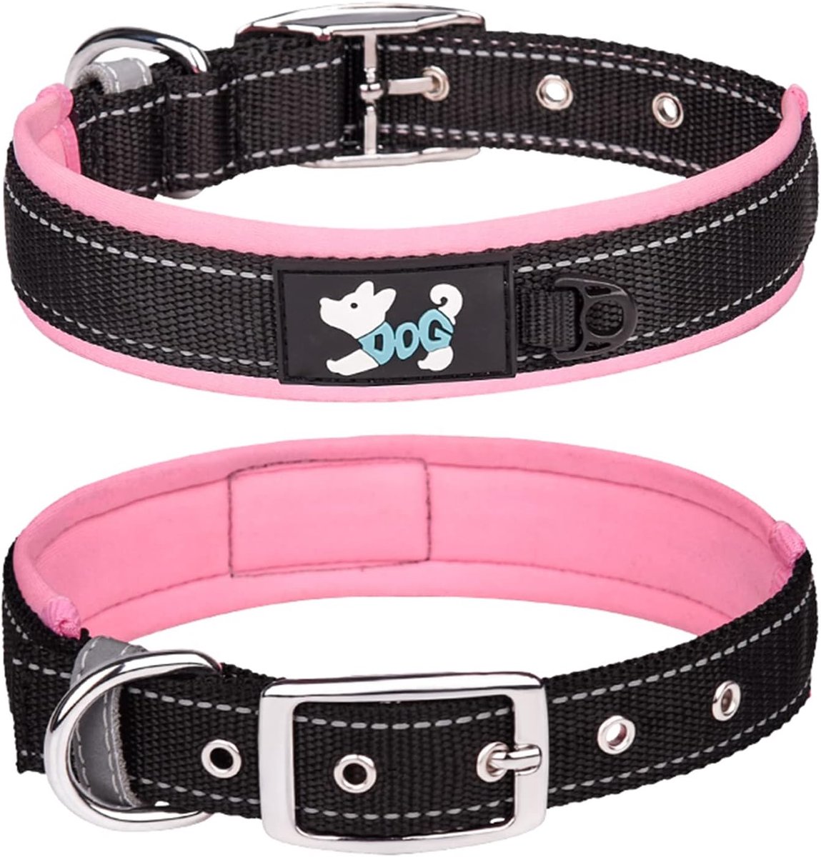 Hondenhalsband XL - Neopreen Gevoerd - Reflecterend - Ideaal voor Grote Honden - ShopVlot