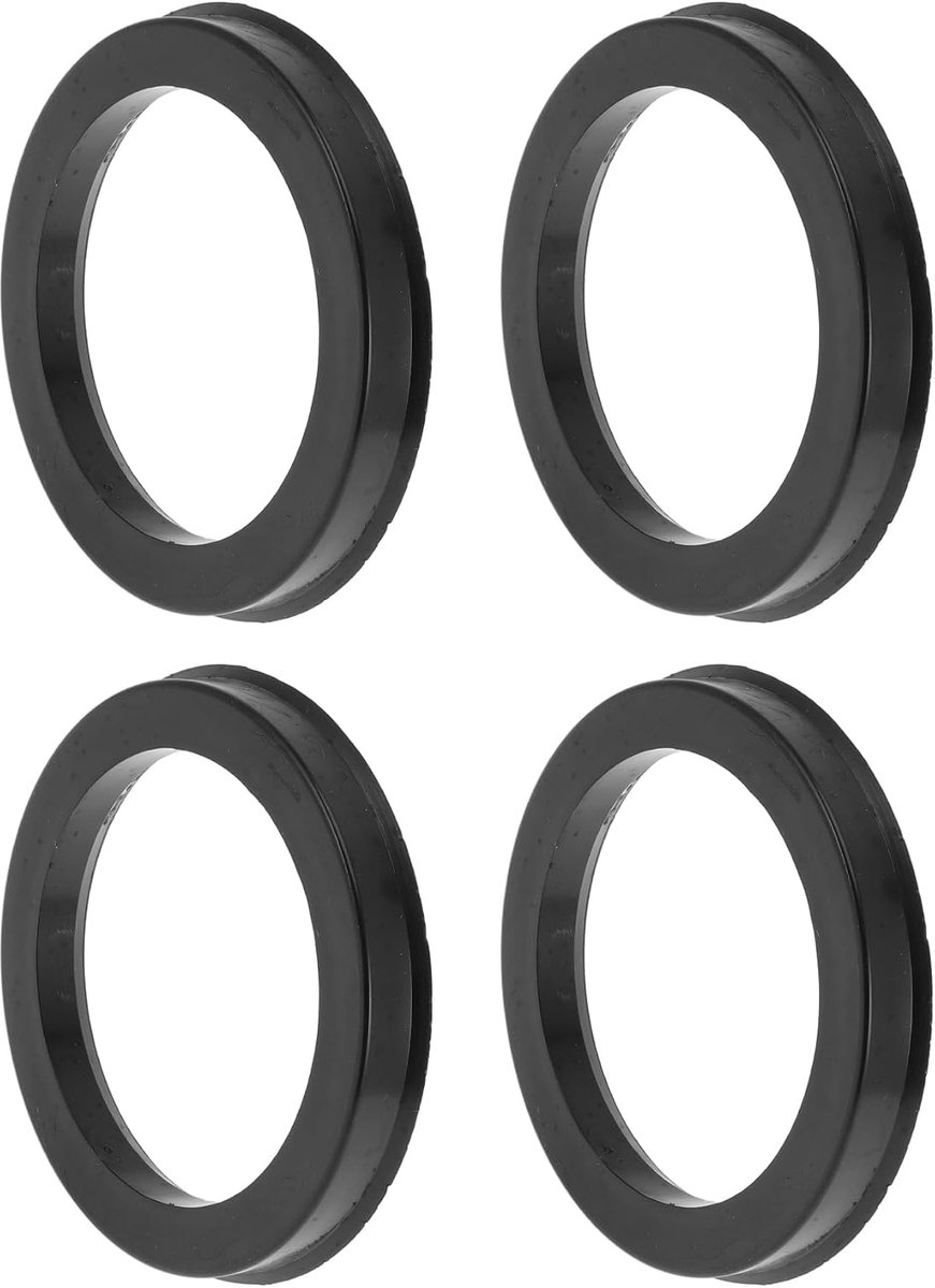 Wiel Hub Centric Ringen 84.1mm tot 64.1mm - Zwart Polycarbonaat - Schokabsorberend - Universele Pasvorm - ShopVlot