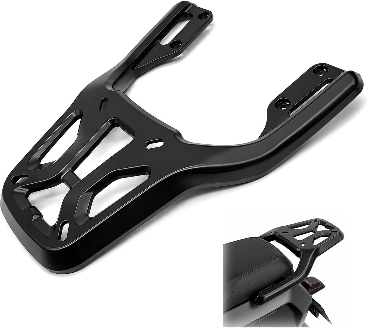 Motorfiets achterrek aluminium - montageplaatdrager - geschikt voor NIU NX/NXplay/NXpro - ideaal voor extra bagage - ShopVlot