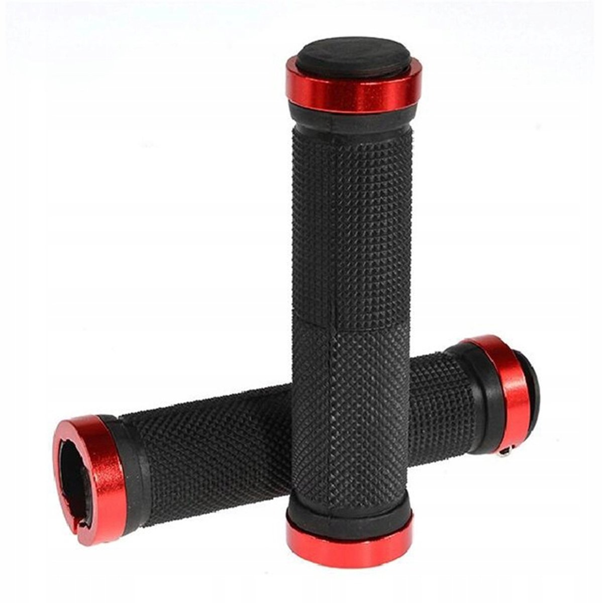 Light Rode Fiets Handvatten met Dubbele Lock-on Grip