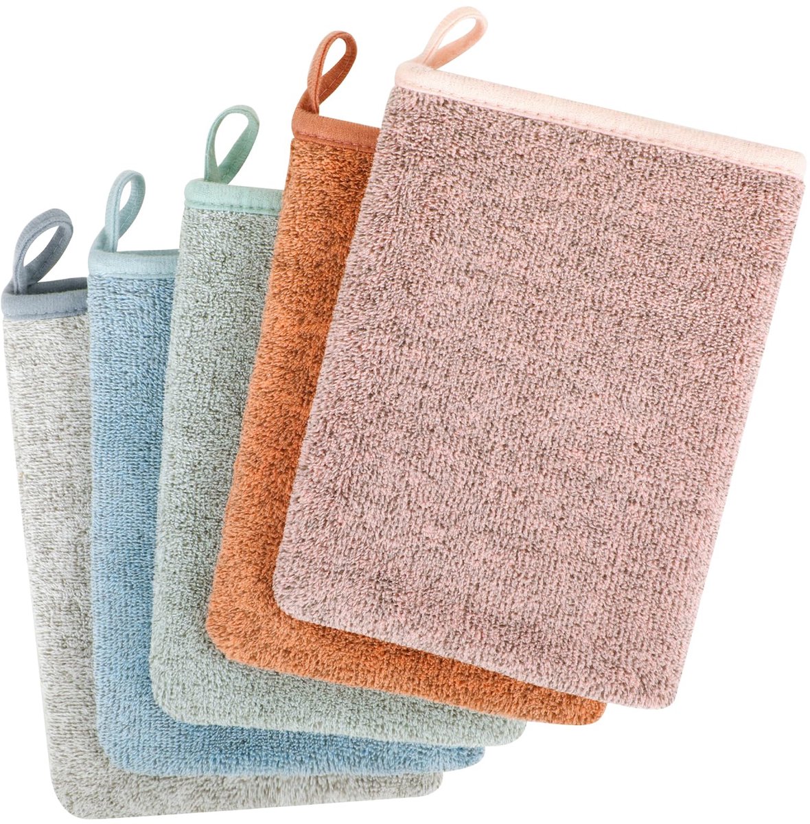 Washandjes 15 x 21 cm - zacht en absorberend - set van 5 - ideaal voor dagelijkse verzorging - ShopVlot