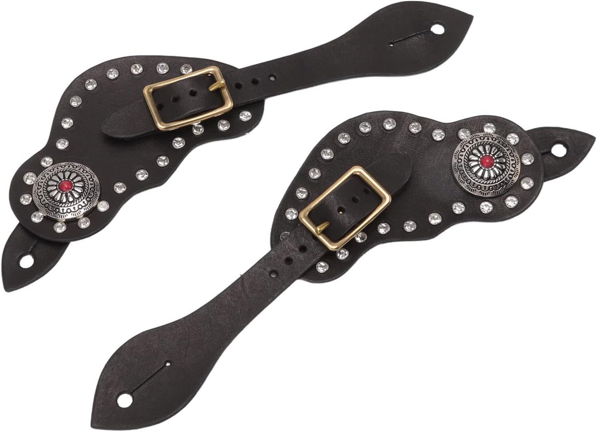 Sporenarmbanden voor mannen en vrouwen - leren vintage-stijl - rijbescherming - stijlvolle rijaccessoires - ShopVlot