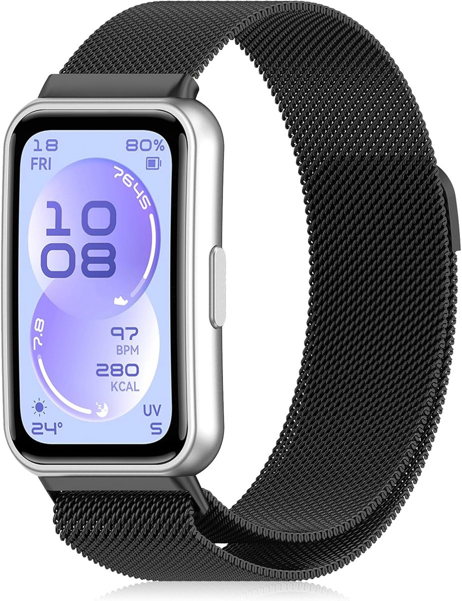 Metalen band voor Huawei Band 11/11 Pro - roestvrij staal - magnetische sluiting - stijlvol en duurzaam - ShopVlot