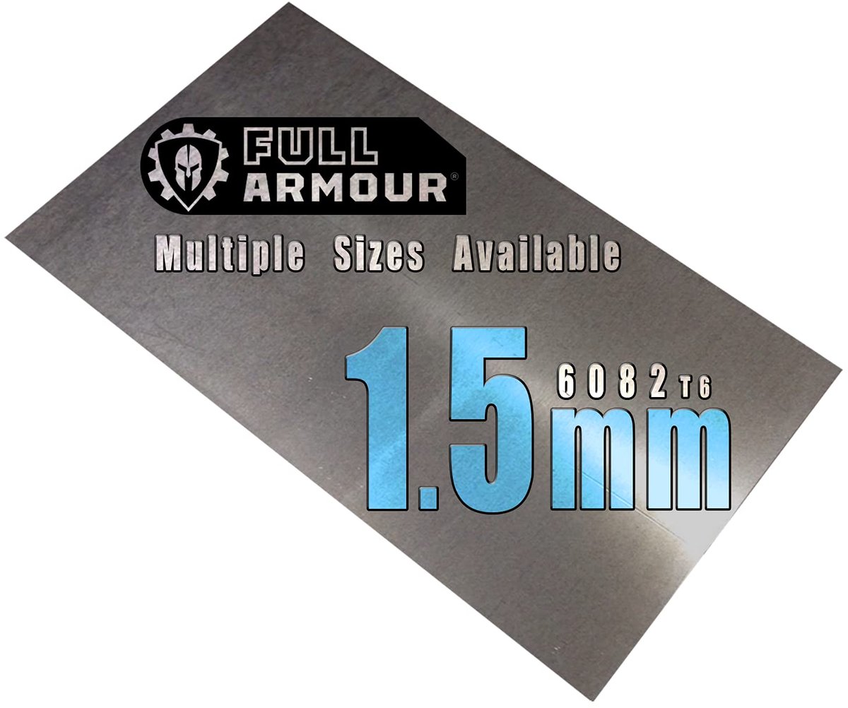 Aluminium plaat 1.5mm - 150mm x 250mm - Grade 6082 T6 - Ideaal voor constructies - ShopVlot
