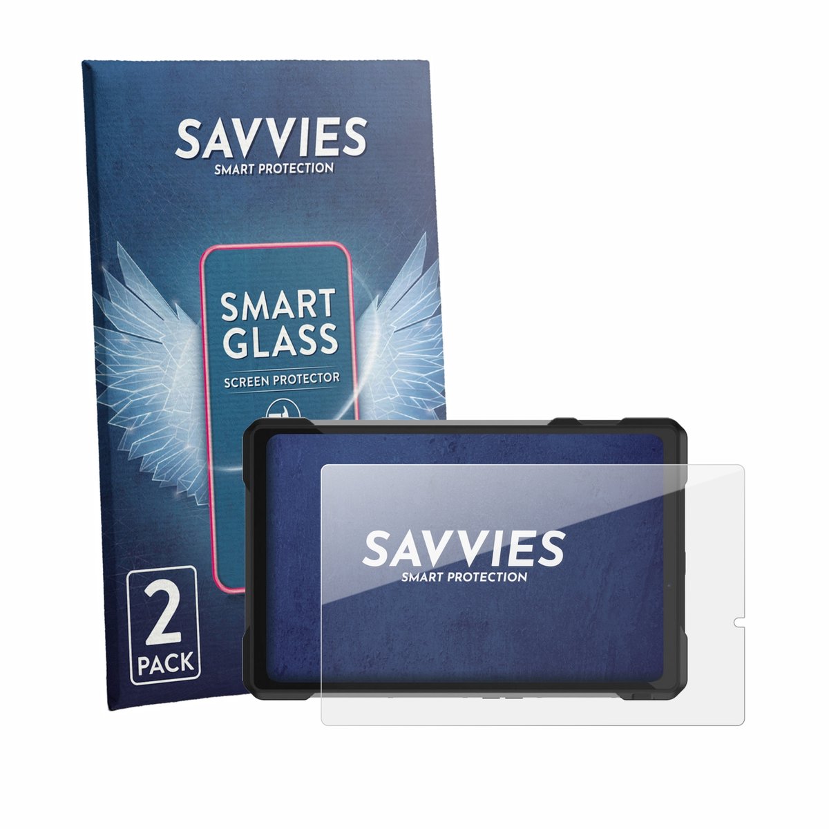 2 Stuks Savvies Screenprotector - geschikt voor 8849 Tank Pad Ultra - beschermfolie glas transparant