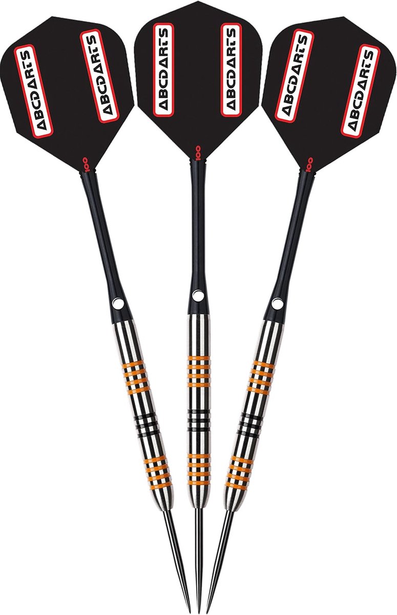 darts 90% tungsten 22g - amber jack - met vluchten en schachten - inclusief dartwallet - ShopVlot