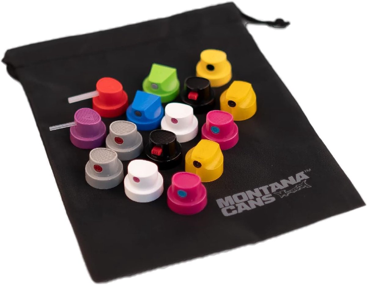 Spuitmondset 15-delig - Voor spuitbussen - Interchangeable nozzles - Voor fijne lijnen en grote oppervlakken - ShopVlot