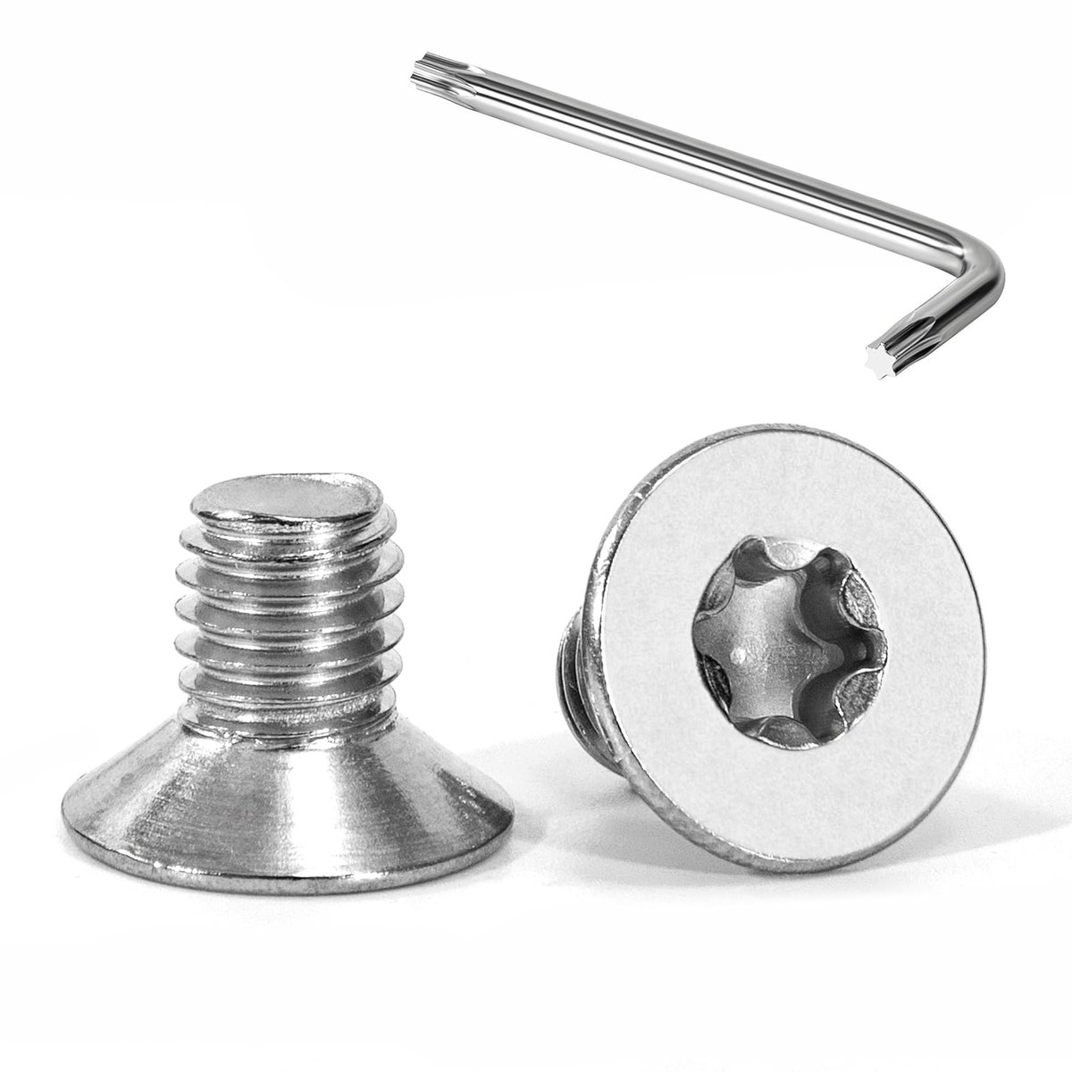 Countersunk schroeven M8 x 12mm - A2 V2A roestvrij staal - Torx met T40 sleutels - Hoge sterkte en corrosiebestendig - ShopVlot
