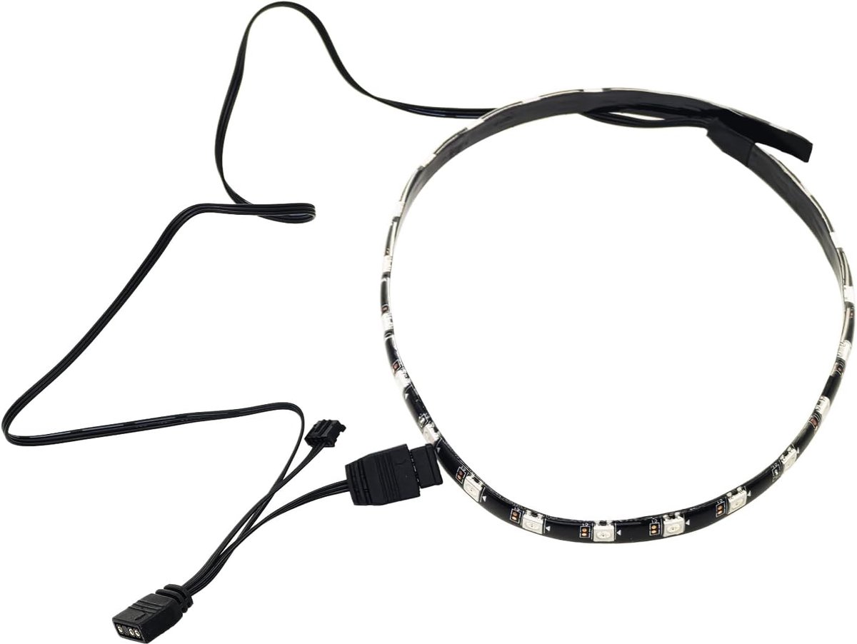 Ledstrip voor pc - 40 cm - ARGB-verlichting - eenvoudige installatie zonder plakband - ShopVlot