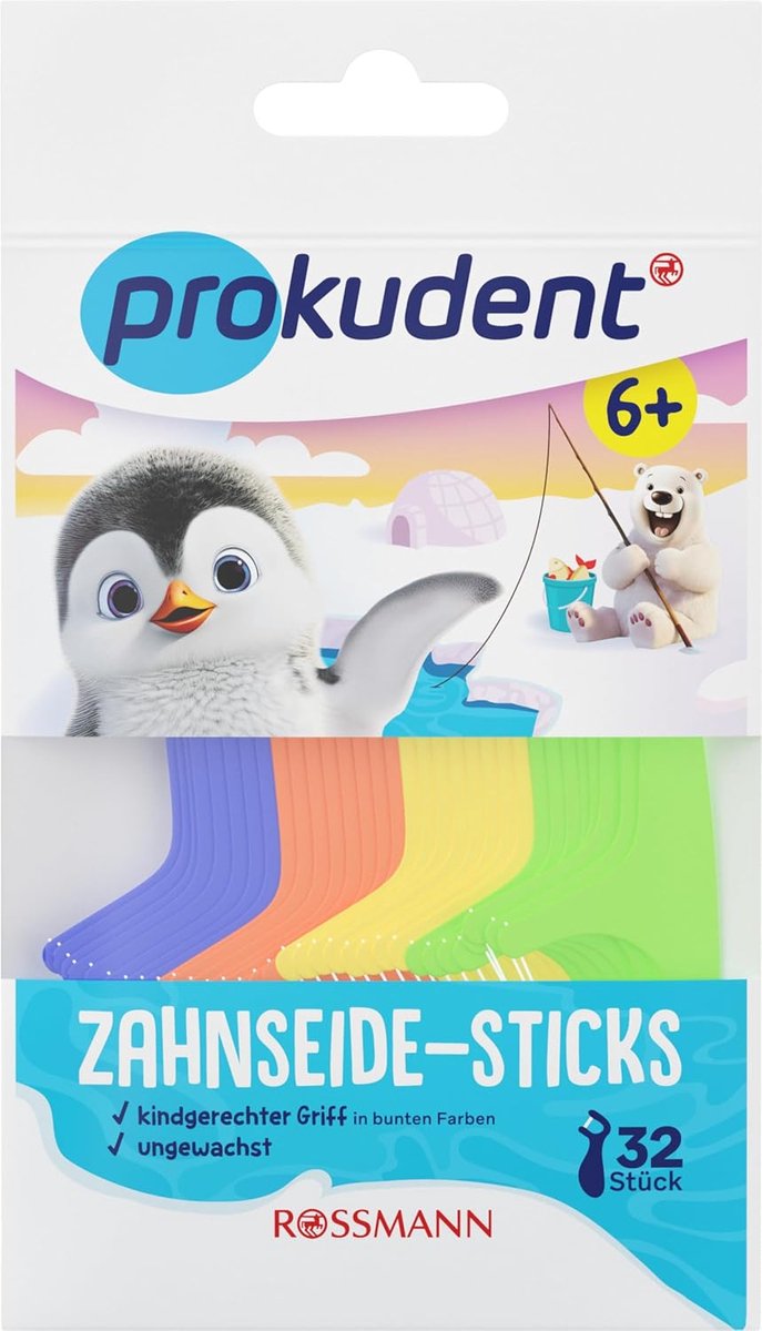 Tandzijde sticks 32 stuk - kindvriendelijke handgreep - ongewaxt - geschikt vanaf 6 jaar - ShopVlot