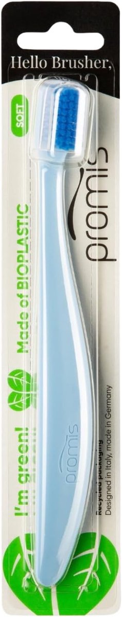 Tandenborstel zachte haren - bioplastic - ergonomisch handvat - duurzaam en effectief - ShopVlot