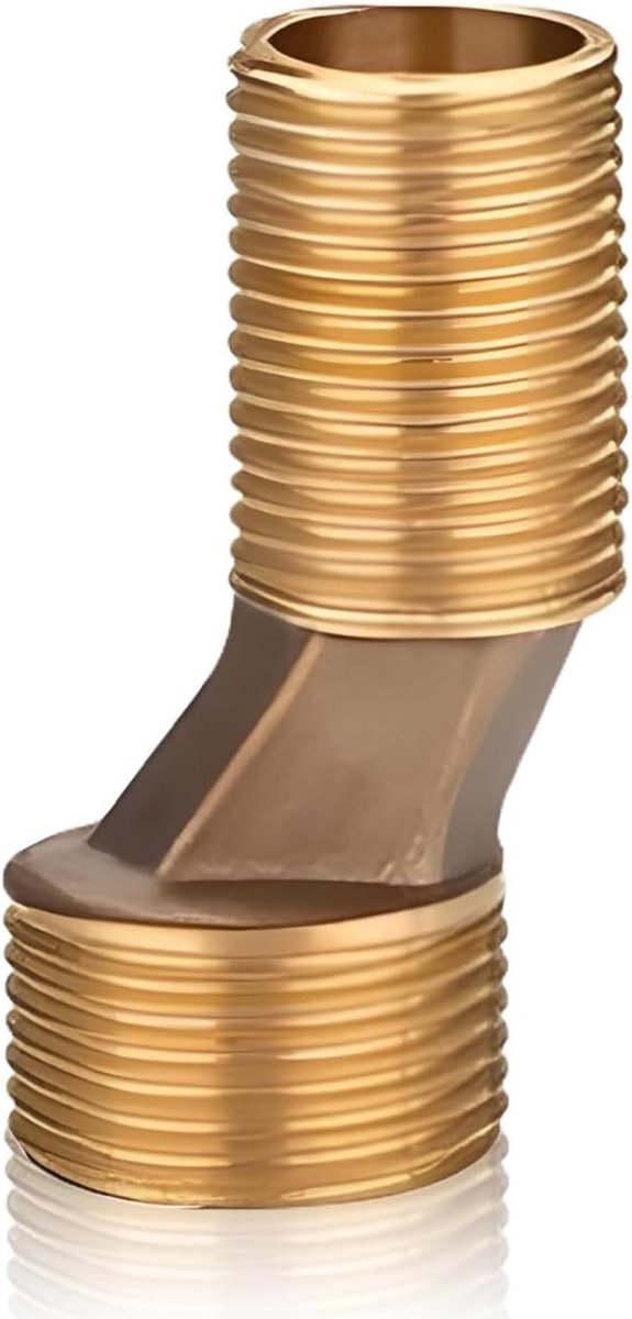 Koppeling 3/4" x 1/2" - Messing - Duurzaam en corrosiebestendig - Ideaal voor waterleidingen - ShopVlot