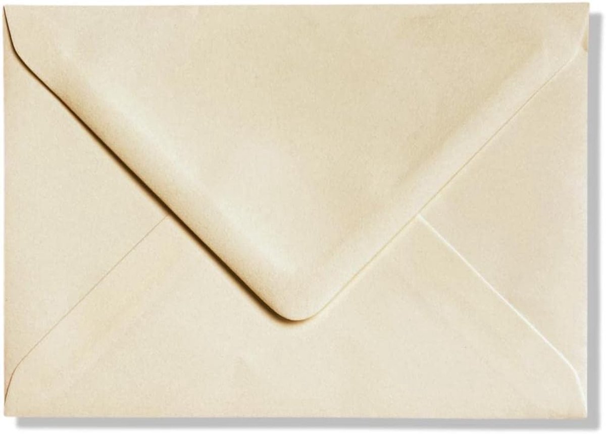 Enveloppen C6 162x114mm - luxe crème/ivory - 100 GSM - ideaal voor uitnodigingen - ShopVlot