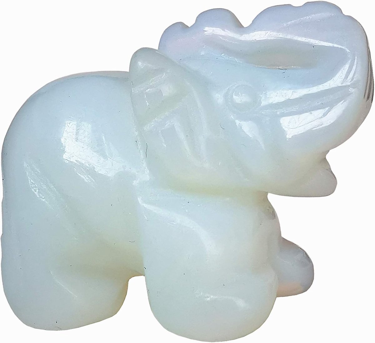 Opalit olifant kristal decor - 38mm figuur - genezende steen - perfect voor meditatie - ShopVlot