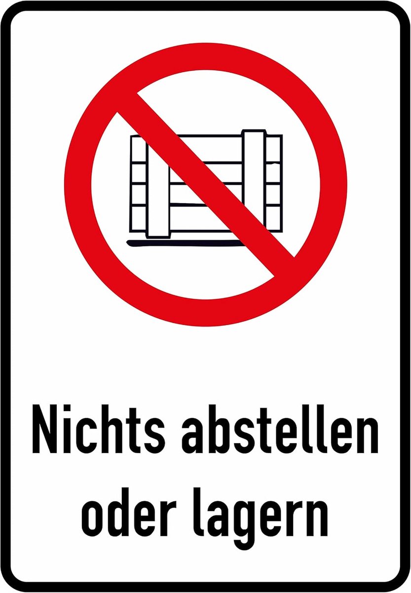 Sticker Do Not Store 23 x 16 cm - Zelfklevend - Glossy UV-print - Voor binnen en buiten gebruik - ShopVlot