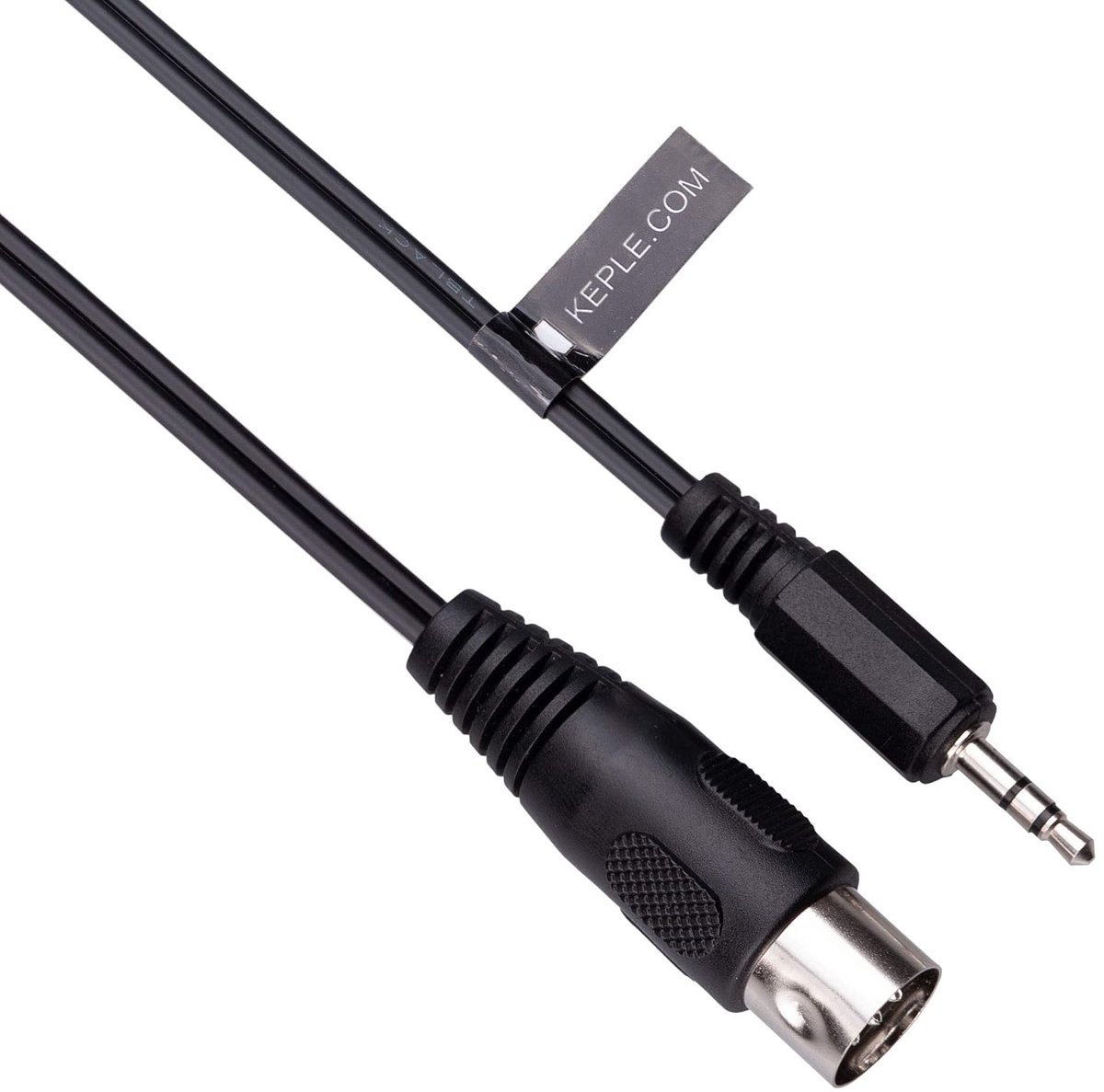 5-DIN naar 3.5mm AUX TRS audio kabel - 1m lengte - 5 pin naar stereo plug - ondersteunt analoge geluidssignalen - ShopVlot