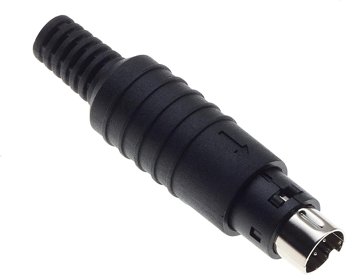 8 Pin DIN Plug - Mannelijke Adapter Stekker - Metaal en Kunststof - Voor Audioapparatuur - ShopVlot