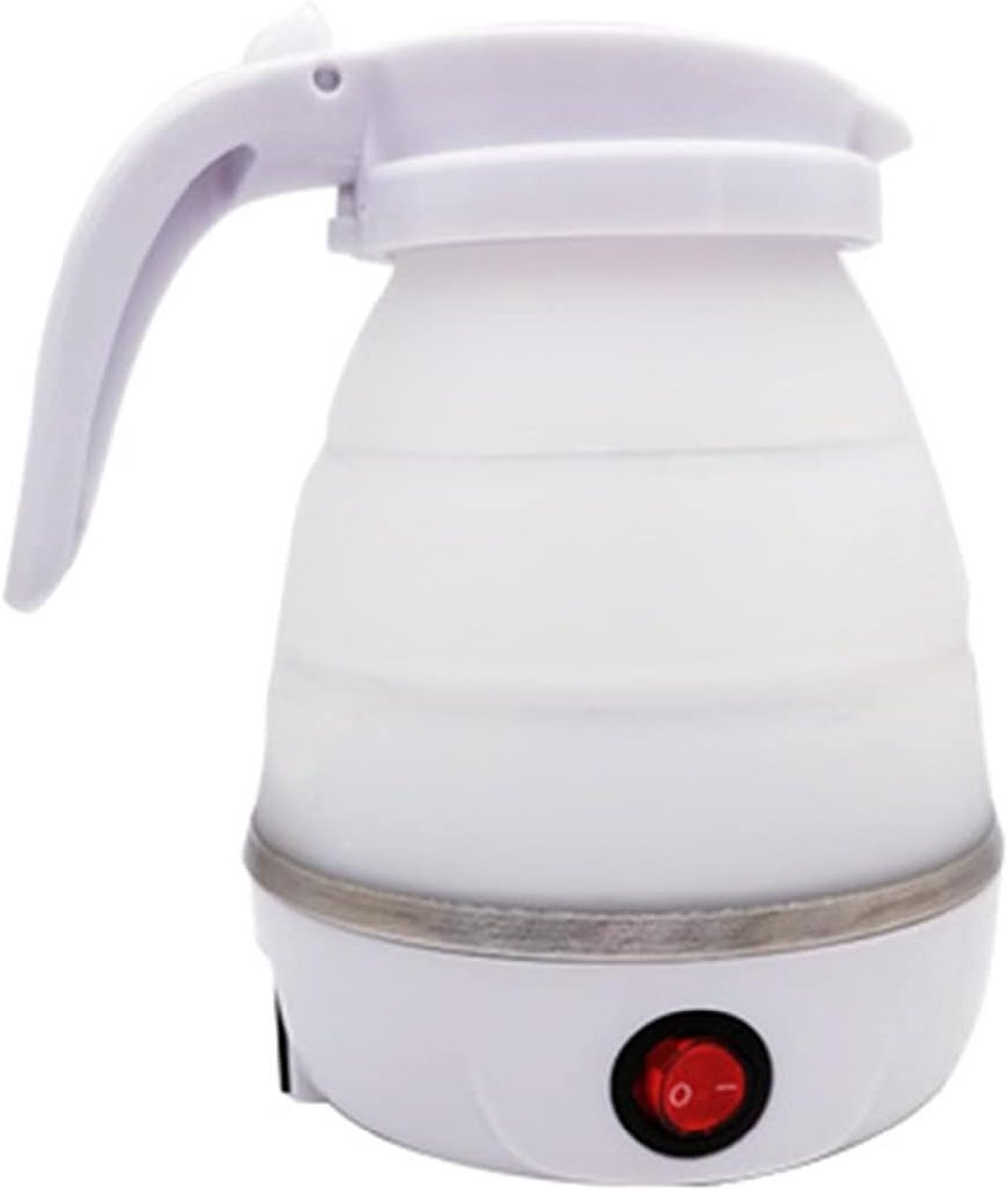 Klapbare Waterkoker - Draagbare Koker - Reizen en Kamperen - Automatische Uitschakeling - 0.6 Liter - Wit