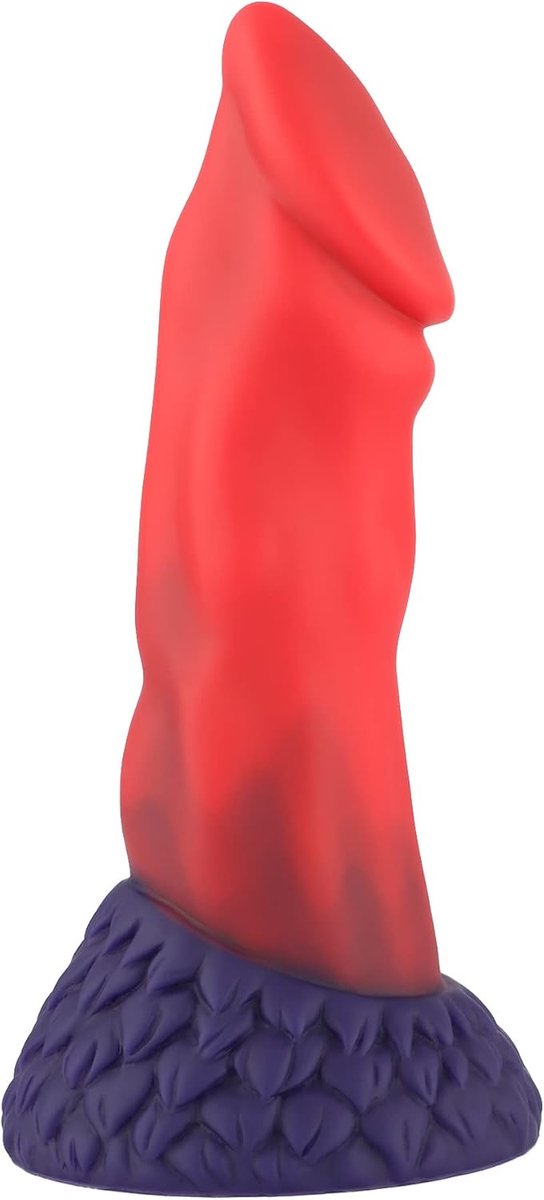 Dildo 21 cm - Fantasy Monster - 100% silicone - Tapered glans met aderen - SnelShoppen