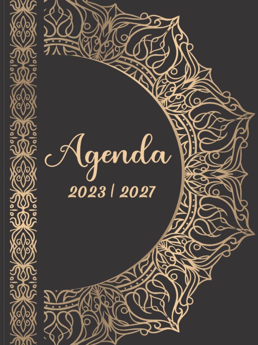 SnelShoppen - Agenda 2023-2027 | Luxe Floral Design, 60 Maanden, Dag-, Week- en Maandindeling, Perfecte Organisator voor Thuis, Werk en Studie