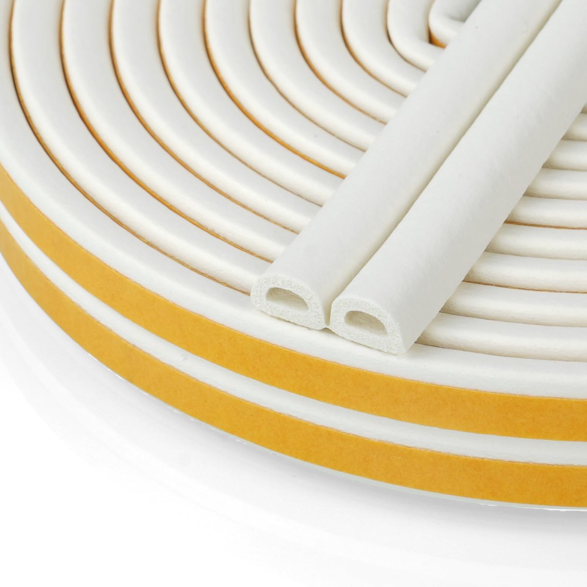 Tochtstrip voor raam 12 m - zelfklevend type D - 9 x 6 mm - geluiddicht en stofdicht - ShopVlot