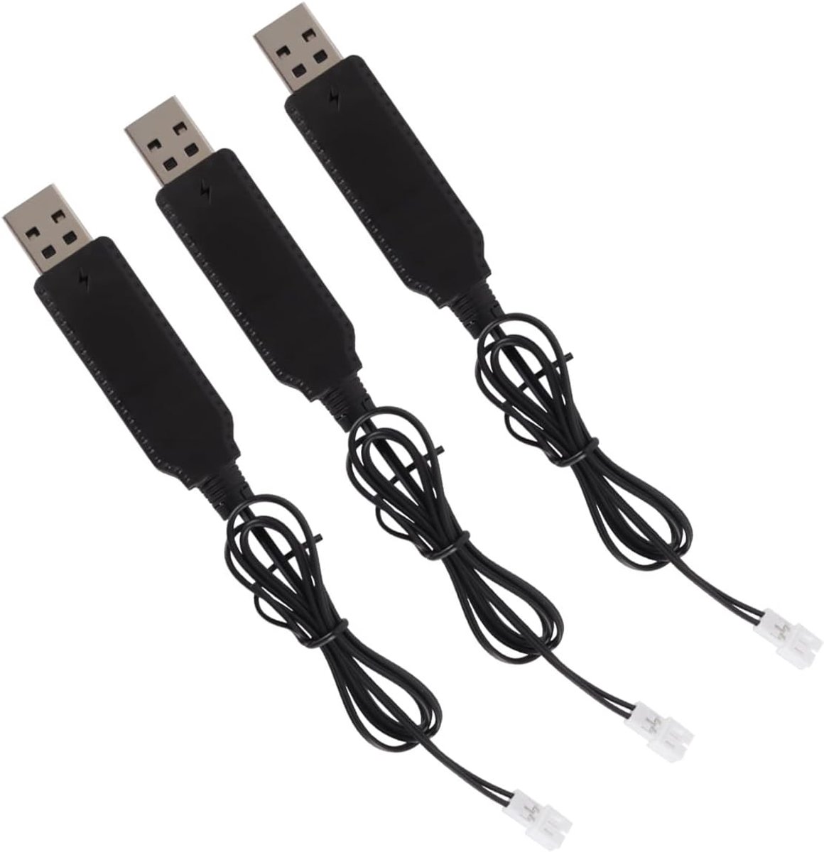 USB Oplaadkabel 3pcs 3.7V PH-2.0 - Duurzaam - Voor Mini FPV Racing UAV - Betrouwbaar opladen - ShopVlot