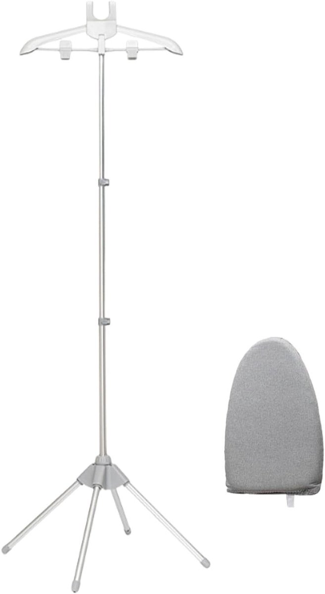 Stoomstrijkijzerrek - Kledingarts Standaard - Kleding Stomen - Opvouwbaar Ruimtebesparend - 160 x 43 cm - Grijs