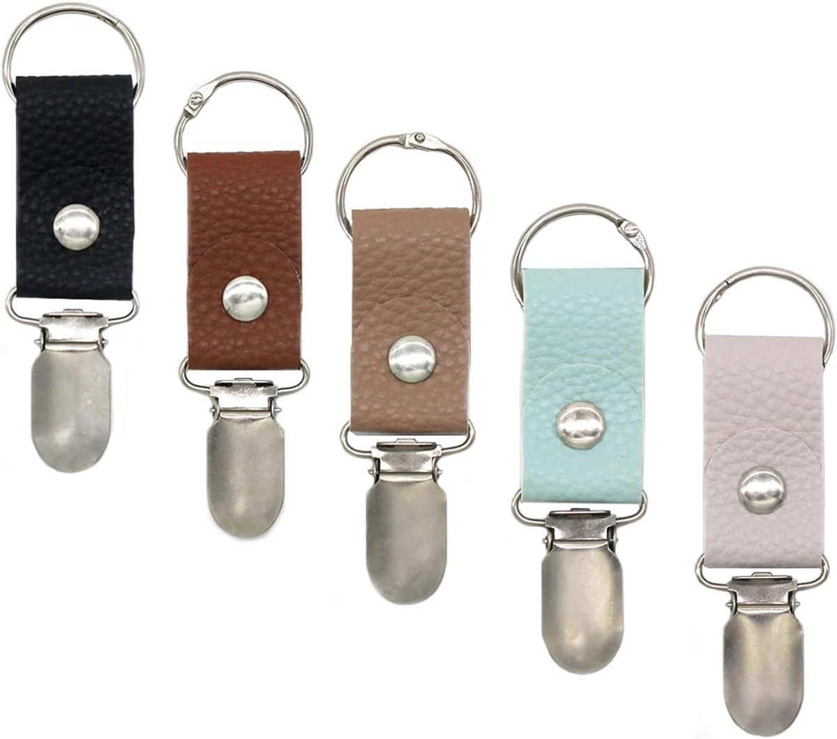 Hoedhouder mini - PU leren capsluiting - 3 stuks - ideaal voor handbagage en rugzak - ShopVlot
