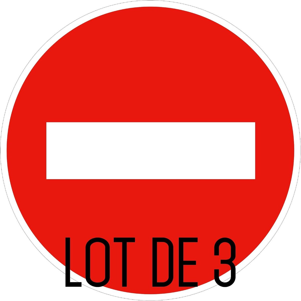 Waarschuwingsbord verboden - zelfklevend - vinyl - waterbestendig - ShopVlot