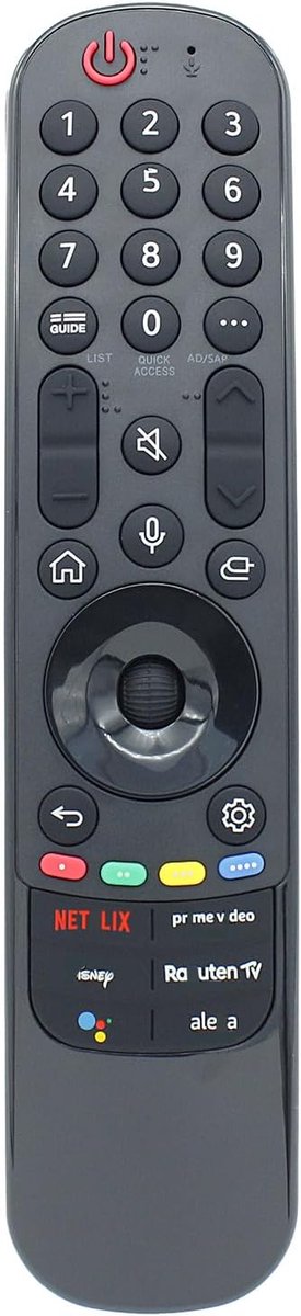 Afstandsbediening MR22GA - vervangend model - geschikt voor LG Smart TV - eenvoudig in gebruik - ShopVlot