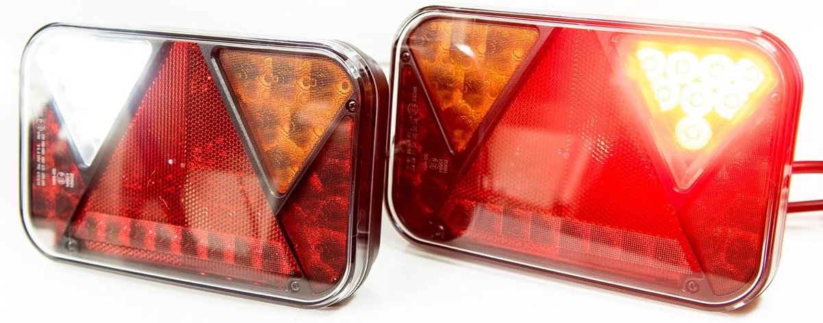 LED achterlicht 12V rechts + links - 6 functies - voor aanhangwagen/camper - veilig zichtbaarheid - ShopVlot