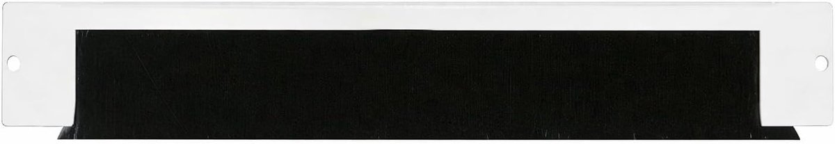 Kabeldoorvoer met borstel - 350 x 55 x 44 mm - staal - voor nette kabelafwerking - ShopVlot