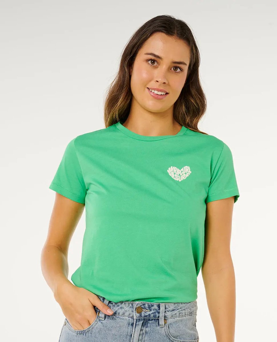 Rip Curl RC Heart Logos TEE Groen