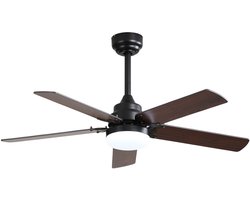 Jensaro Plafondventilator met Verlichting - Diameter 107 CM - Ventilator - Energiezuinige DC Motor - Afstandsbediening - LED Lamp