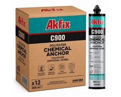 AKFIX C900 Chemisch Anker Polyester 300 ml - Doos 12 stuks