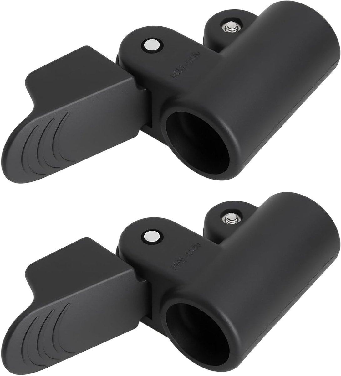 2 Stuks Verstelbare Tentstok Klemmen 22-25mm voor Caravan en Camper - Grijze Grip voor Stabiliteit en Ondersteuning